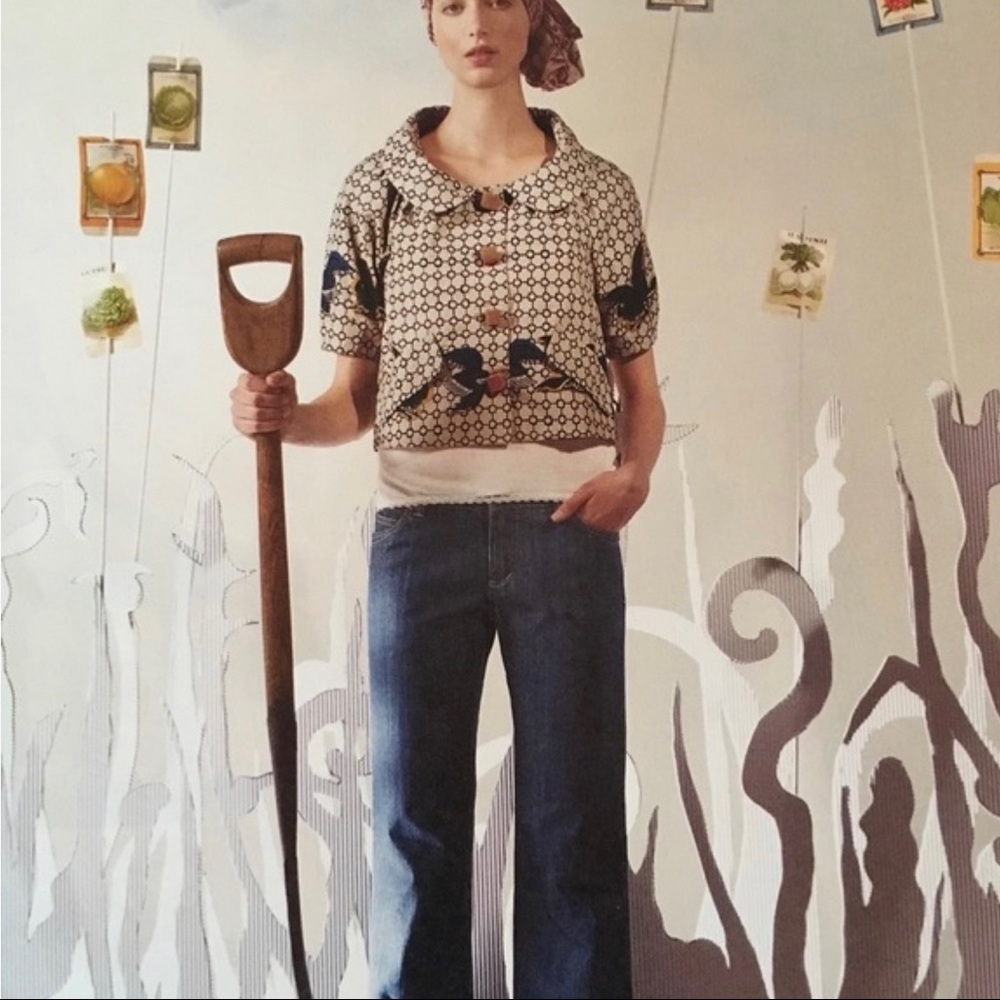 Anthropologie Taikonku Cirikli Bird cropped Jacket size 4